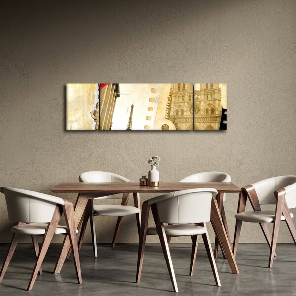 Obraz - Wspomnienia z Paryża (170x50 cm)