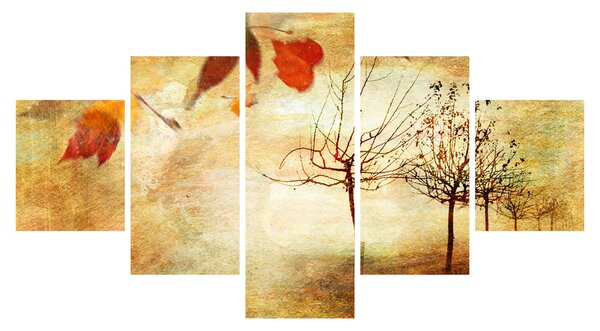 Obraz - Jesienny nastrój (125x70 cm)
