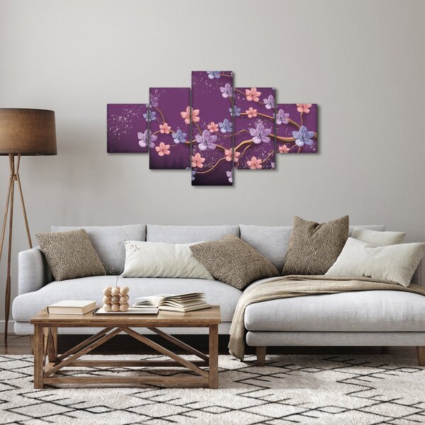 Obraz - Wiosenny zmierzch (125x70 cm)