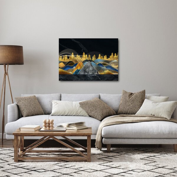 Obraz - Złote Góry (70x50 cm)