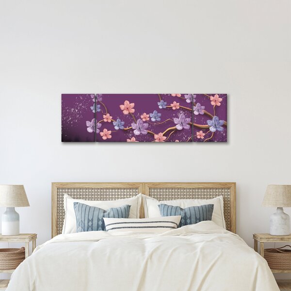 Obraz - Wiosenny zmierzch (170x50 cm)