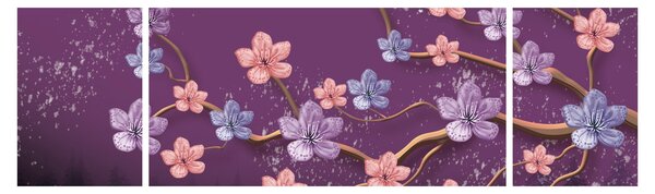 Obraz - Wiosenny zmierzch (170x50 cm)