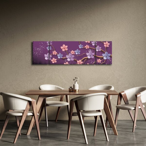 Obraz - Wiosenny zmierzch (170x50 cm)