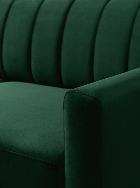 Narożnik Vario z funkcją spania uniwersalny prawo/lewostronny - zielony welur Bluvel 78