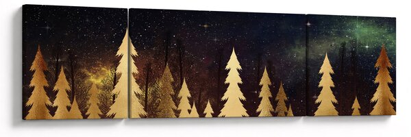 Obraz - Złota noc (170x50 cm)