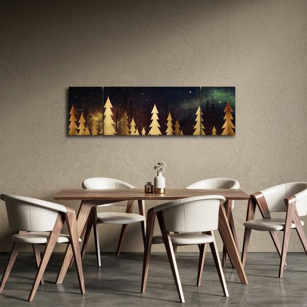 Obraz - Złota noc (170x50 cm)
