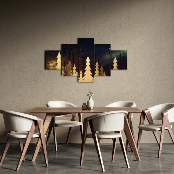 Obraz - Złota noc (125x70 cm)