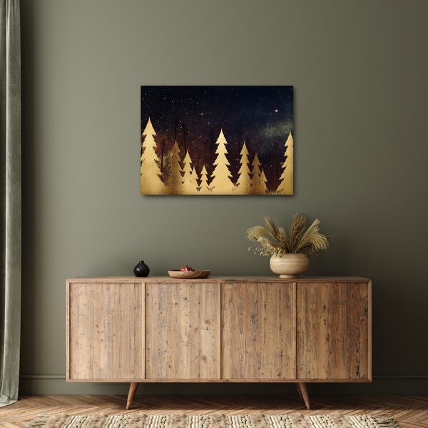 Obraz - Złota noc (70x50 cm)