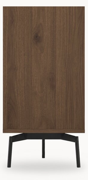 Komoda Zenar 170 cm z szufladami - orzech elegant / czarny