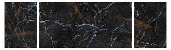 Obraz - Czarny marmur (170x50 cm)