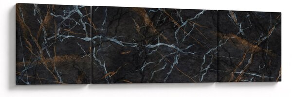 Obraz - Czarny marmur (170x50 cm)
