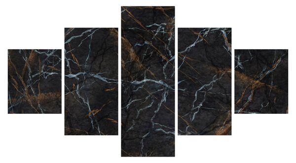 Obraz - Czarny marmur (125x70 cm)