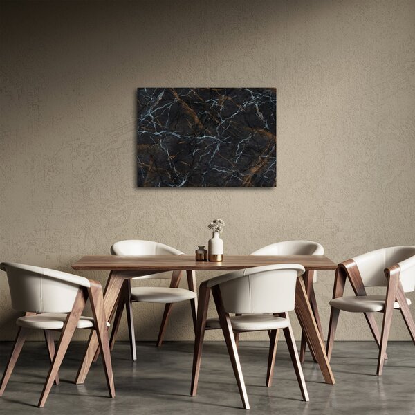 Obraz - Czarny marmur (70x50 cm)
