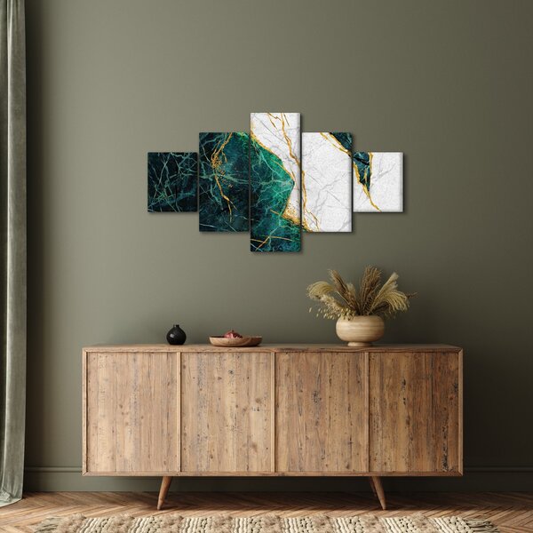 Obraz - Turkusowy marmur (125x70 cm)