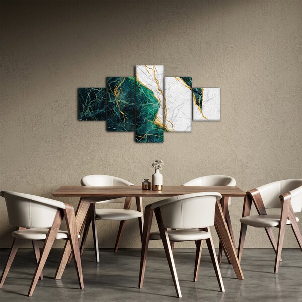 Obraz - Turkusowy marmur (125x70 cm)