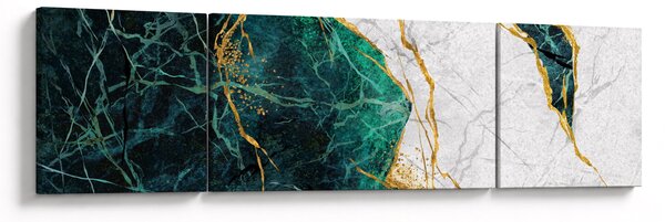 Obraz - Turkusowy marmur (170x50 cm)