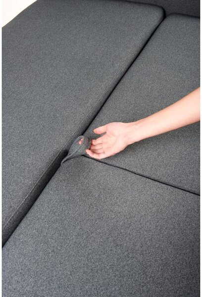 Ciemnoszara sofa rozkładana Bonami Selection Pop