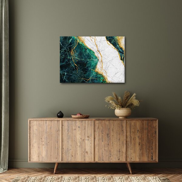 Obraz - Turkusowy marmur (70x50 cm)