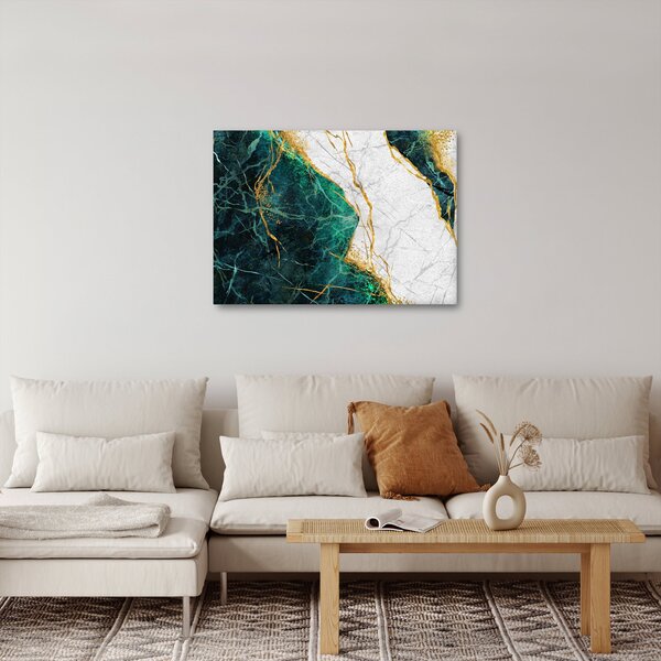 Obraz - Turkusowy marmur (70x50 cm)
