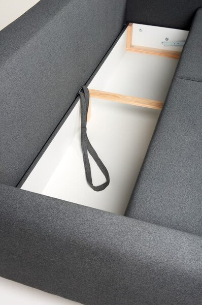 Ciemnoszara sofa rozkładana Bonami Selection Pop