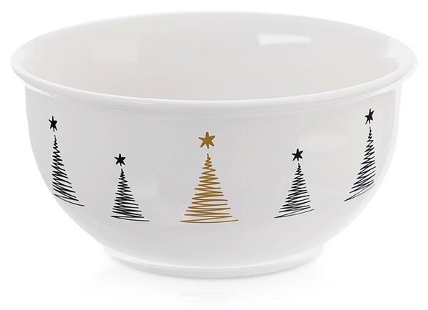 Miseczka porcelanowa świąteczna CHOINKA 13,5 cm, 560 ML