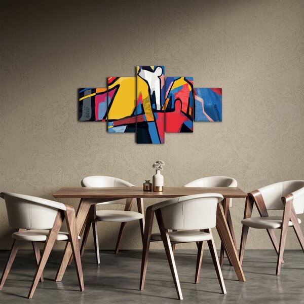 Obraz - Abstrakcja mężczyzn (125x70 cm)