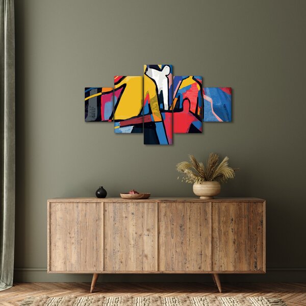 Obraz - Abstrakcja mężczyzn (125x70 cm)