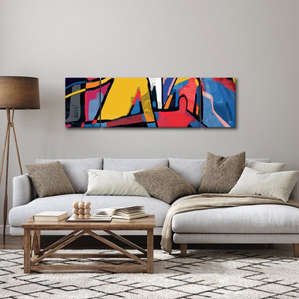 Obraz - Abstrakcja mężczyzn (170x50 cm)