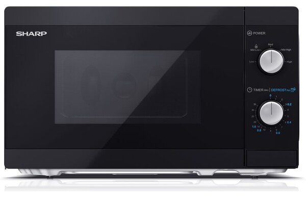 Kuchenka mikrofalowa SHARP YC-MS01E-B 800W średnica 25.5 cm pojemność 20L Czarny