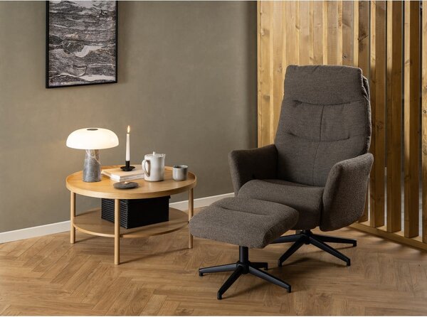 Okrągły stolik w dekorze dębu w naturalnym kolorze ø 80 cm Banbury – Actona