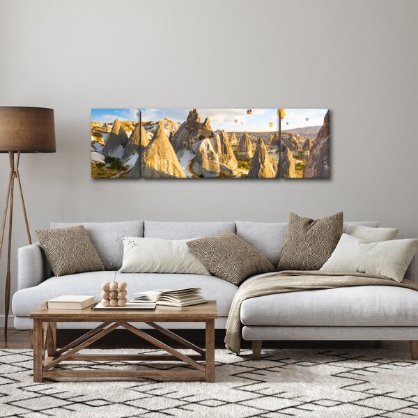 Obraz - Balony na ogrzane powietrze (170x50 cm)