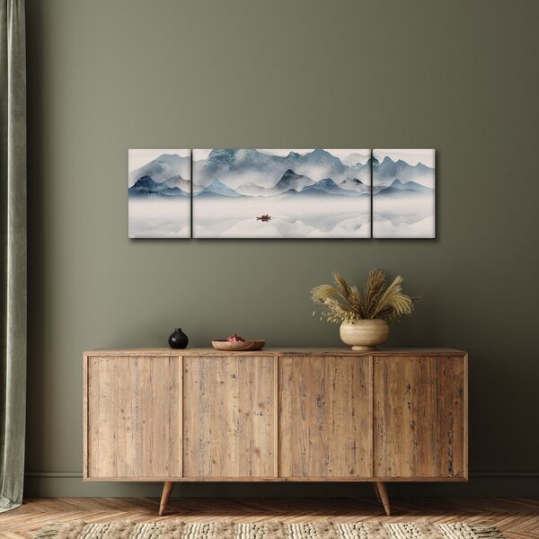 Obraz - Dolina Gór Błękitnych (170x50 cm)