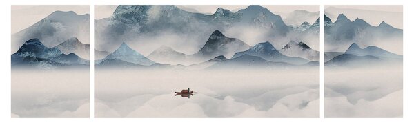 Obraz - Dolina Gór Błękitnych (170x50 cm)