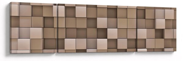 Obraz - Beżowe kostki (170x50 cm)