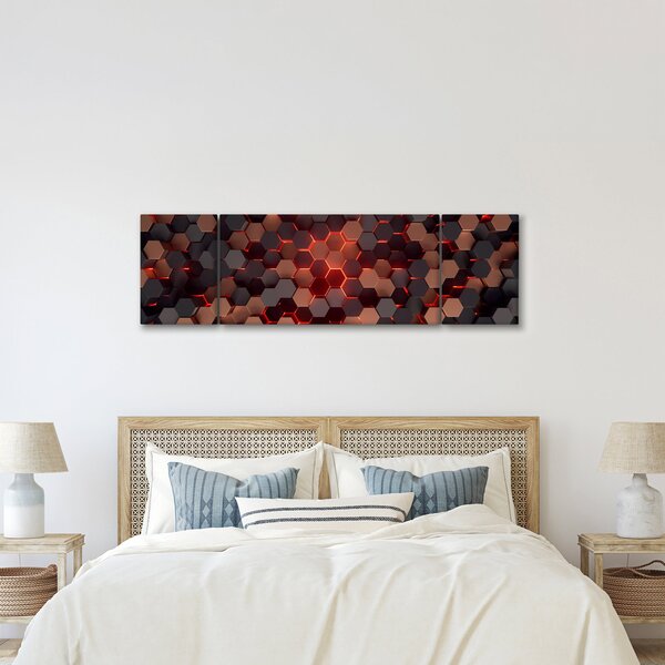 Obraz - Futurystyczna abstrakcja (170x50 cm)
