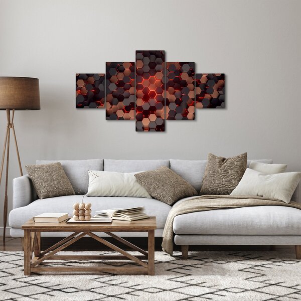 Obraz - Futurystyczna abstrakcja (125x70 cm)
