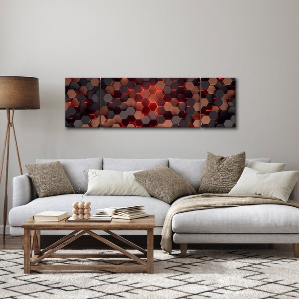 Obraz - Futurystyczna abstrakcja (170x50 cm)