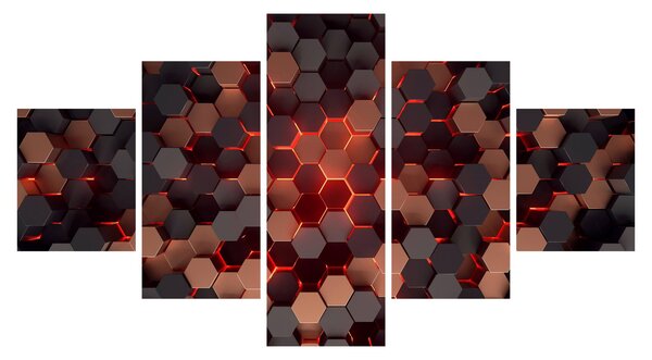 Obraz - Futurystyczna abstrakcja (125x70 cm)