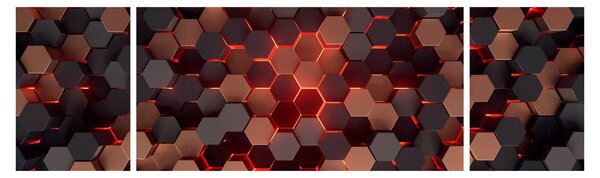Obraz - Futurystyczna abstrakcja (170x50 cm)
