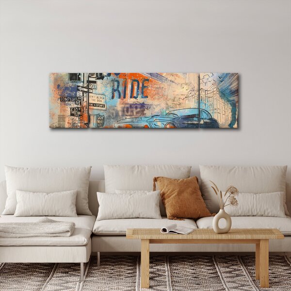 Obraz - Urodzony by jeździć (170x50 cm)