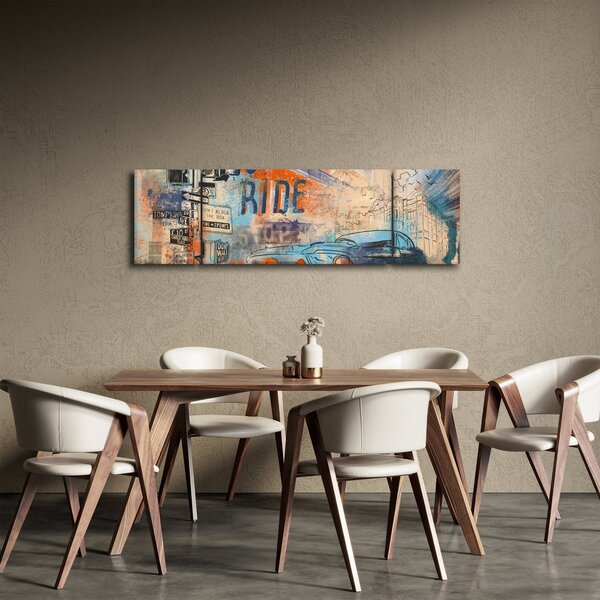 Obraz - Urodzony by jeździć (170x50 cm)