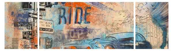 Obraz - Urodzony by jeździć (170x50 cm)