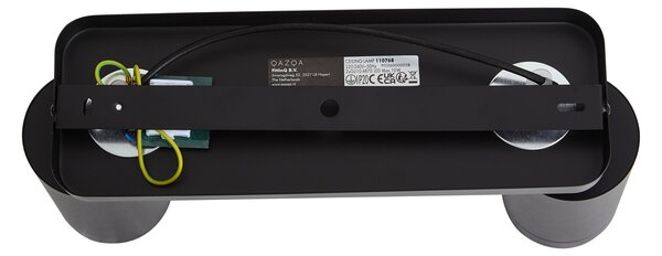 Nowoczesna lampa sufitowa czarna 2-punktowa GU10 70mm - Jeana Luxe