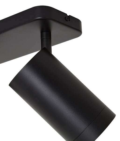 Nowoczesna lampa sufitowa czarna 3-punktowa GU10 70mm - Jeana Luxe