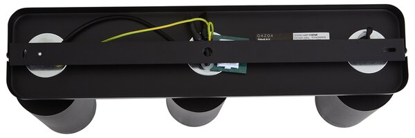 Nowoczesna lampa sufitowa czarna 3-punktowa GU10 70mm - Jeana Luxe