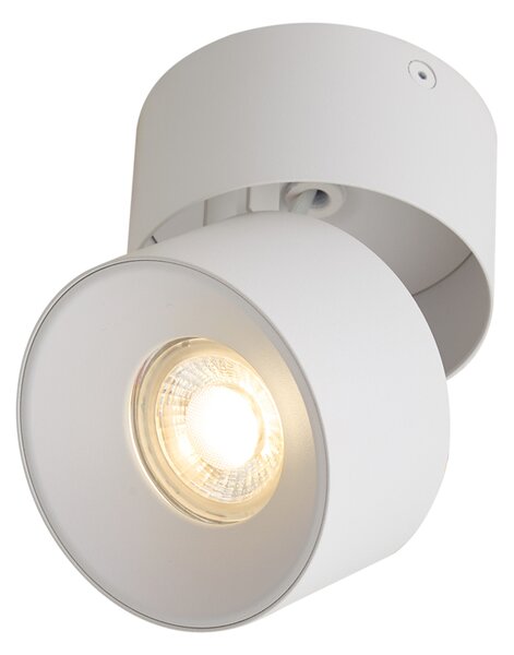 Nowoczesny reflektor natynkowy biały GU10 50mm uchylny - Echo