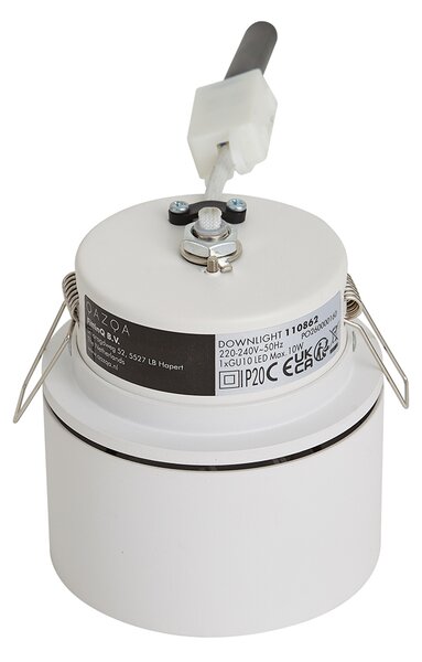 Nowoczesne oczko wpuszczane białe GU10 50mm - Echo