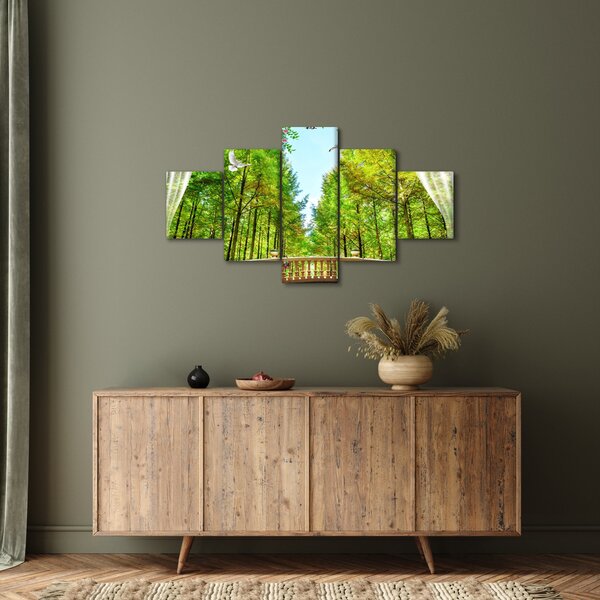 Obraz - Widok na las (125x70 cm)
