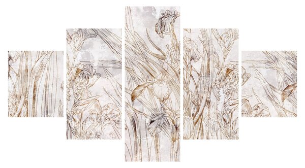 Obraz - Irysy (125x70 cm)