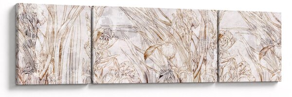 Obraz - Irysy (170x50 cm)